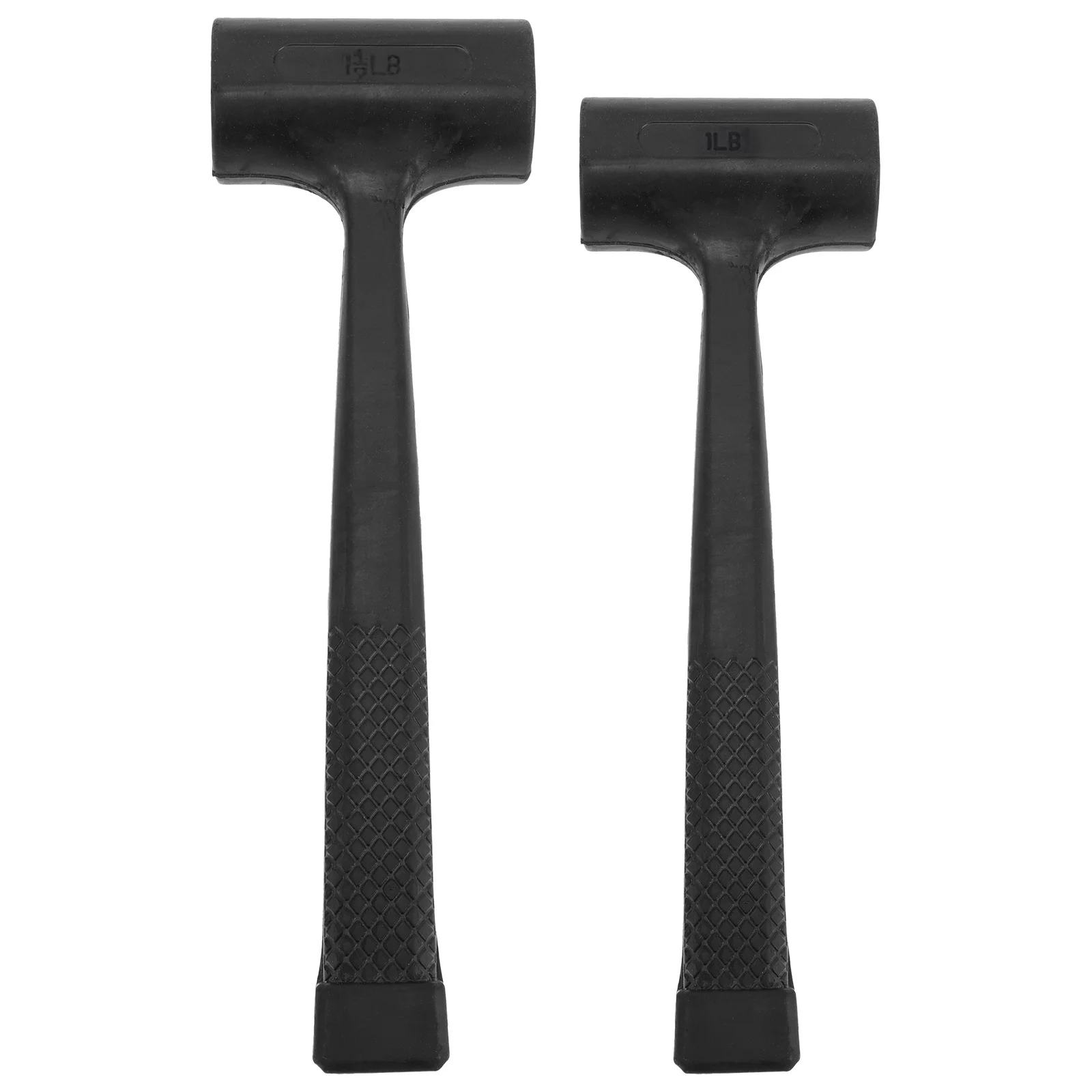 

2 pcs Anti-Slip Rubber Hammer Ergonomic Long Handle For Flooring Tile Installation Woodworking Non-Slip Mallet Hand Tool