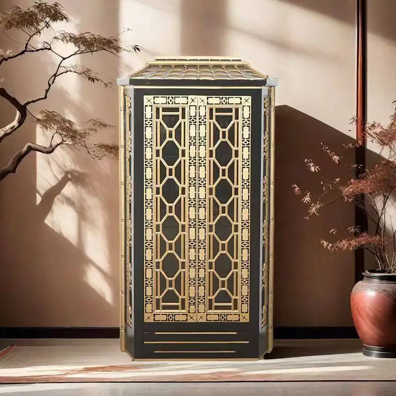 Temple, ancestral hall, shrine, storage cabinet, Buddhist hall, shrine table, offering table, God of Wealth Medicine Buddha cabi