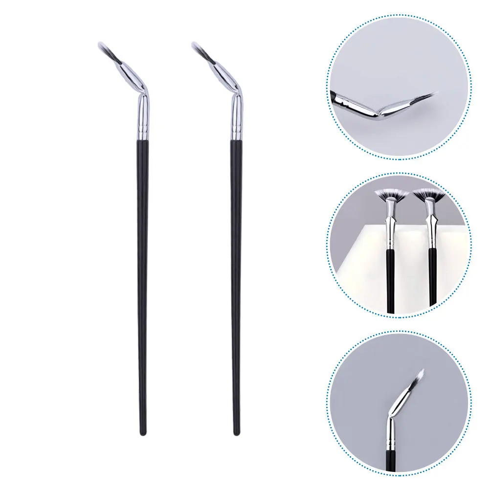 2 قطعة فرشاة لاش مروحة مطوية منحني الحاجب ماكياج قضيب المحمولة السفر استخدام أداة رمش سفلية ماكياج الملحقات