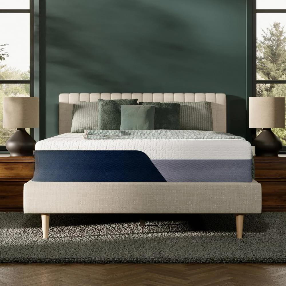 13 inch large mattress (new version)medium hardness - contour memory foam - cooling upgrade - decompression layer mattress