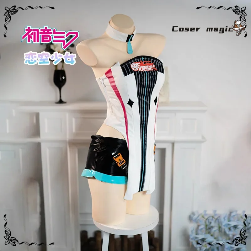 Anime MIKKUU Cosplay Kostüm Spiel-Cosplay Damen Rosa Niedlicher Rennanzug Kleid