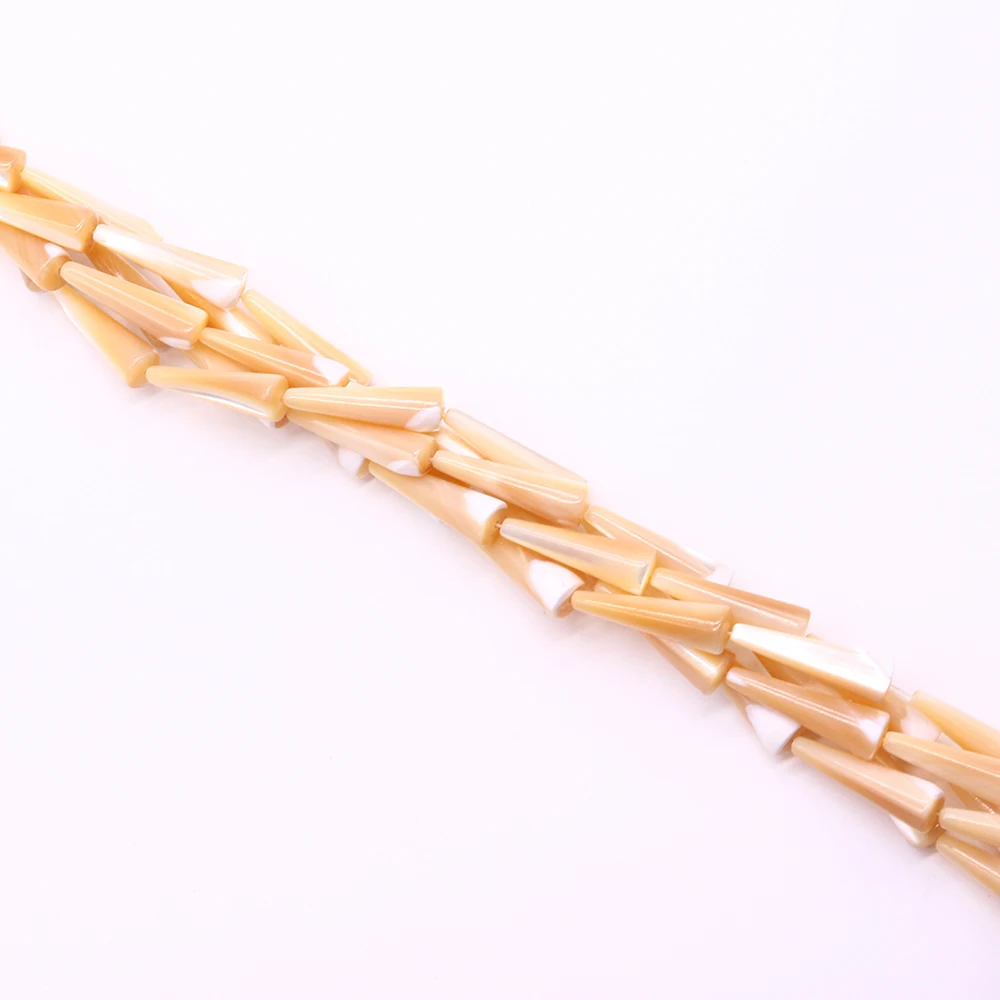 

7x25mm Conical Shape Natural Shell Loose Beads Beaded Jewelry Accessories Suitable for DIY Bracelet Necklace Jewelry Making