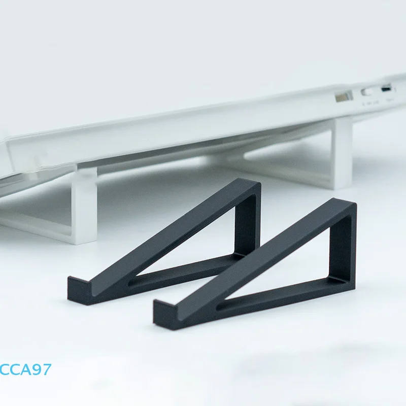 

1 Pair Portable Keyboard Elevated Stand Raised Keyboard Angle Plastic Computer Keyboard Riser Monitor Holder Comfortable Typing
