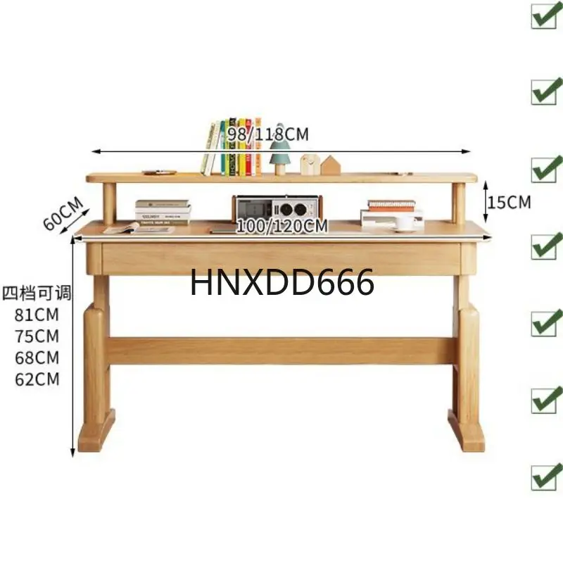 

Computer Desk Student Household Desk Bedroom Study Writing Desk Simple Rental House Office Workbench Table With Bookshelves
