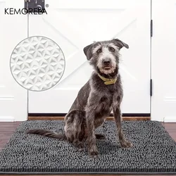 Super Absorbent Mud Mat for Dogs - Quick Dry Microfiber, Non-Slip, Washable, and Easy to Clean - Perfect for Indoor Entry Door