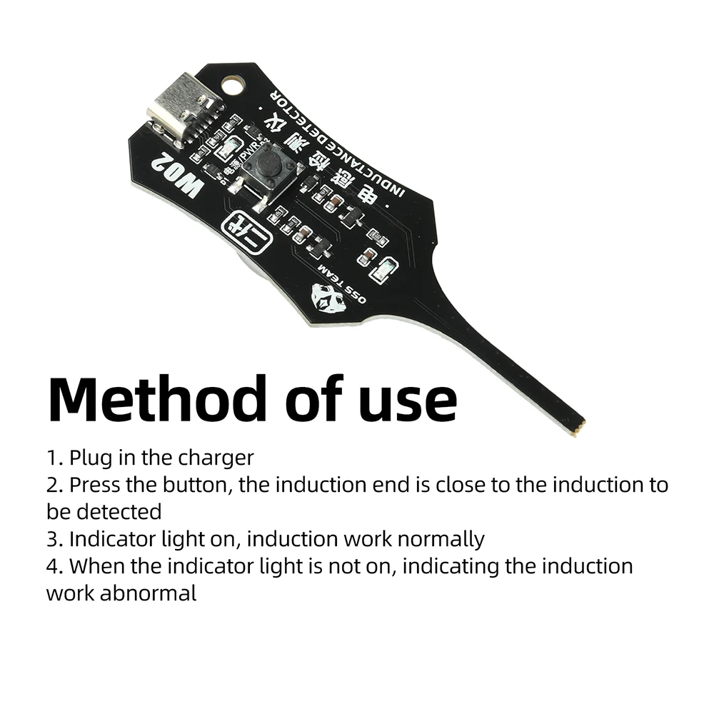 Picture 6: DC 5V Inductance Tester Motherboard Coil Type-C Coil Inductor Fault Detector with Green Light Indicator for Phone PCB Repair