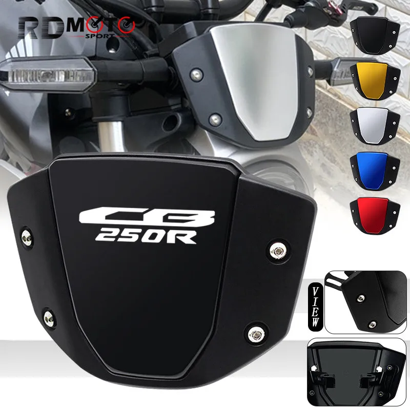 For CB250R CB300R 2019 2020 2021 2022 2023 Motorcycle Front Windshield Wind Screen Visor Wind Deflector cb250 cb300r