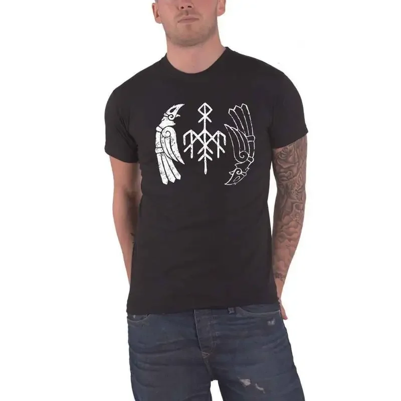 Wardruna T Shirt Kvitravn Band Logo New Official Mens Black