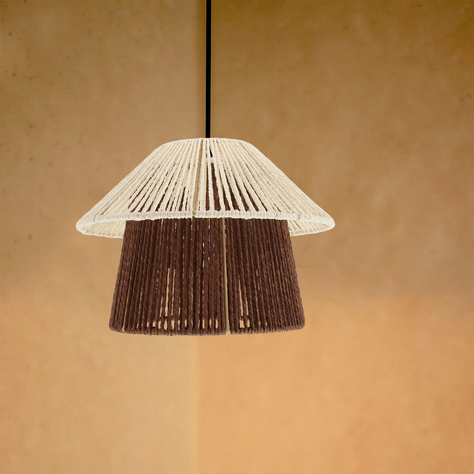 

Faux Rattan Woven Lampshade Light Shade Simulation Rattan Pendant Ceiling Bulb Covers Modern Minimalist Nordic Home Decor