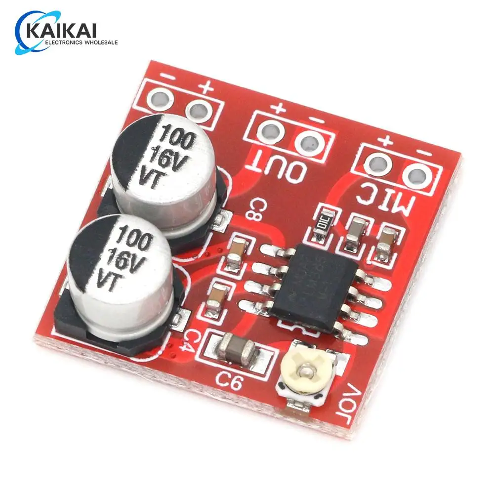 LM386 electret microphone amplifier board / microphone amplifier / without potentiometer DC4-12V