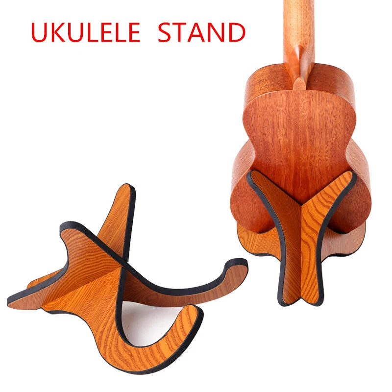 NEW Ukulele Holder Stand Guitar Ukulele 1 Pair Stand Wooden Stand Musical Strings Instrument Part Stonego Guitarra Accessories