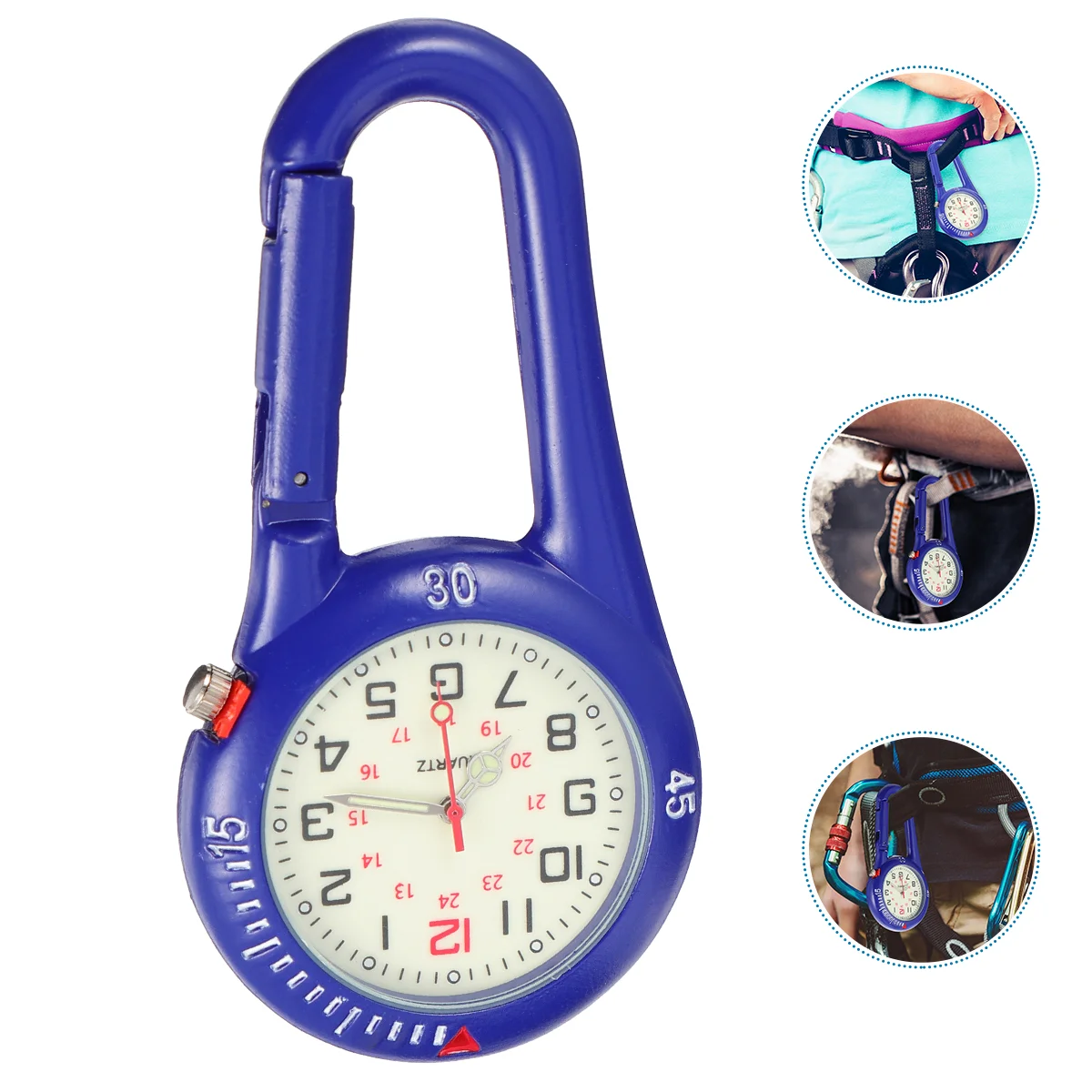 

Climbing Buckle Outdoor Work Watch Clip Clip-on Carabiner Biking Backpack Fob Stainless Steel Sports