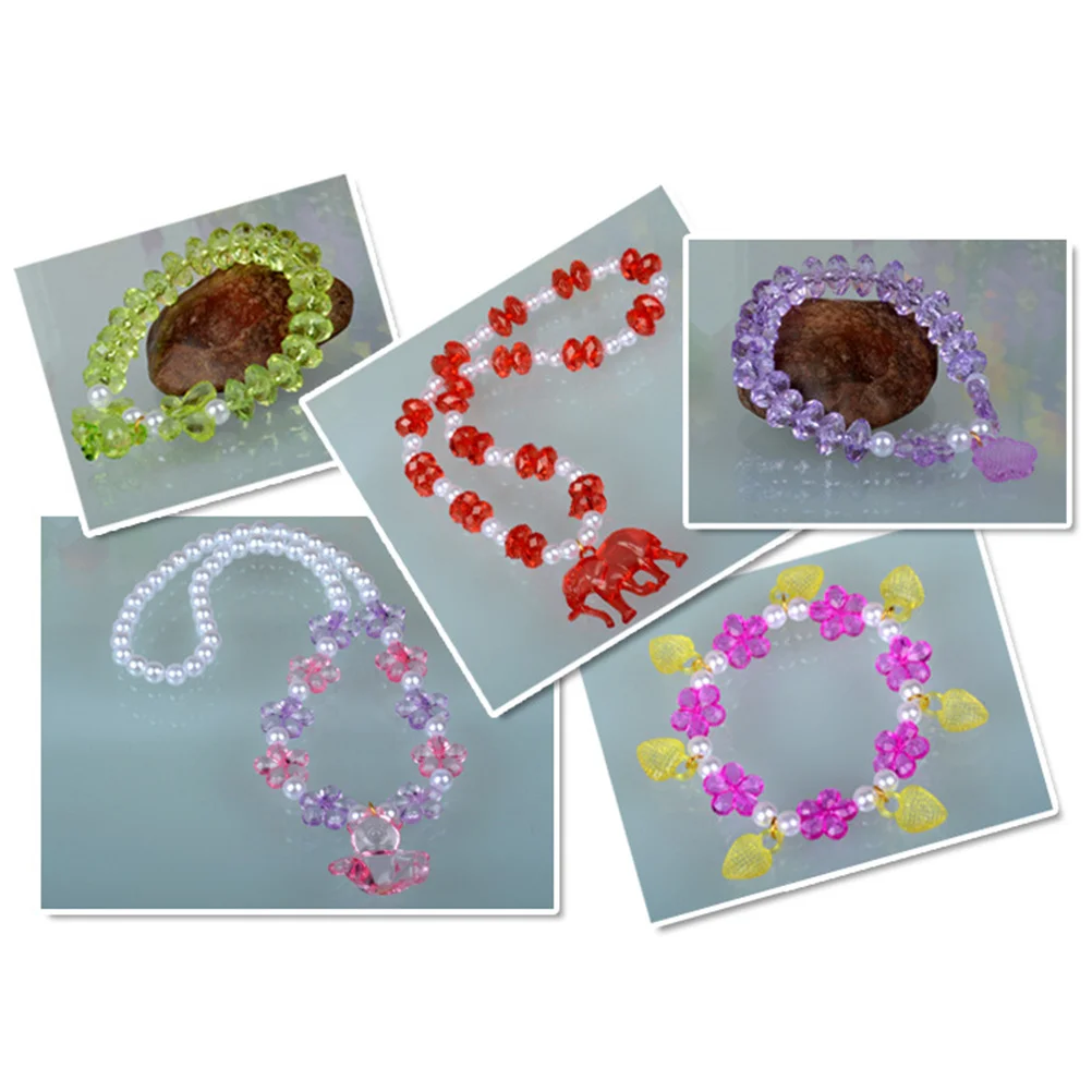 Cerca de 1200 peças de contas acrílicas multicoloridas para crianças, faça você mesmo, fazer colar, pulseira, artesanato, contas coloridas para crianças