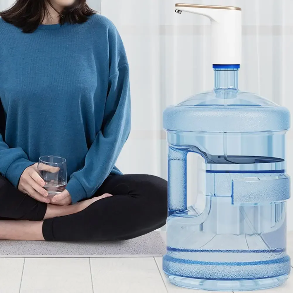 مضخة مياه كهربائية، موزع مياه شرب صامت للغاية، مضخة عالمية قابلة لإعادة الشحن عبر USB للمطبخ والمكتب والمنزل
