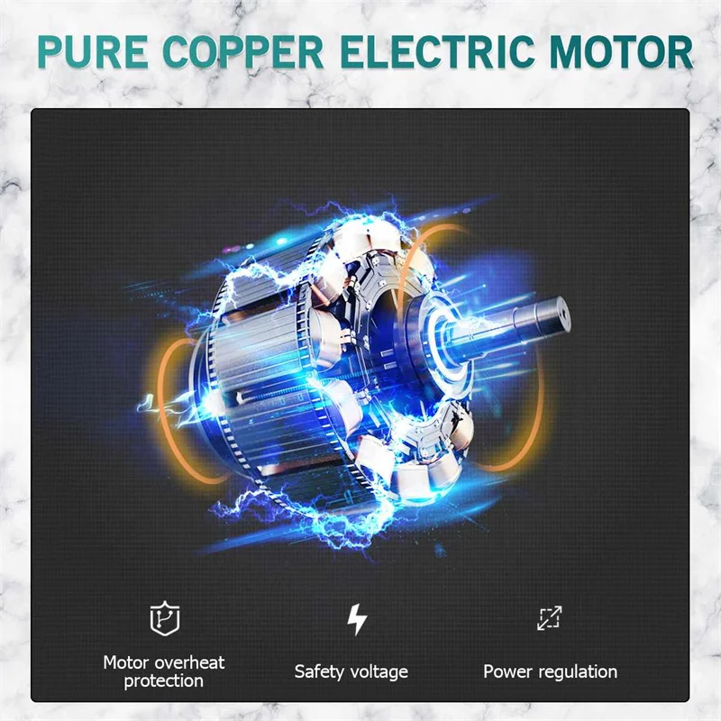 8-Zoll Mini-Kettensäge Akku 3000W Elektrische Säge zum Baumschnitt, Kleine Elektrische Kettensäge mit Sicherheitsverriegelung Akku-Sägen für den Garten – Detail 3