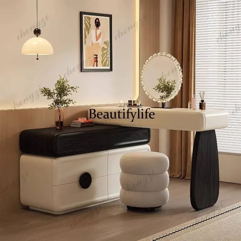 F182 PPP European Shelves Vanity Desk Storage Space Small Modern Corner Dressing Table Drawers Adult Coiffeuse De Chambre Furnit
