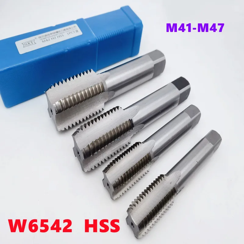 1pcs W6542 HSS right hand straight slot machine tap metric M41-M47 thread tap for thread drilling repair tool