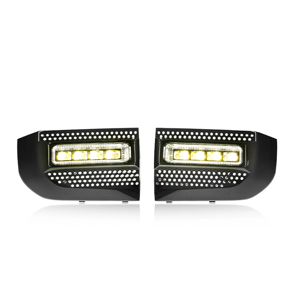 

Противотуманные фары для Land Rover Defender 110 2020-2025, светодиодные линзы, противотуманные фары, защитные фары, дневные фары, лампа Defender