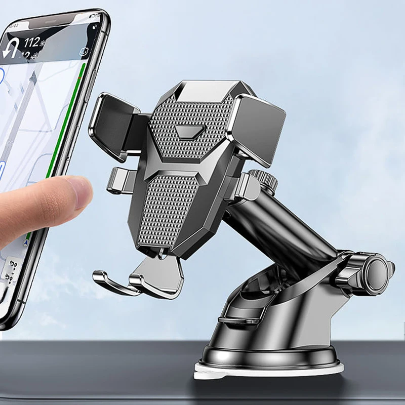 2026 NEW Universal Sucker Car Phone Holder 360° Windshield Car Dashboard Mobile Cell Support Bracket for 4.0-7 Inch Smartphones