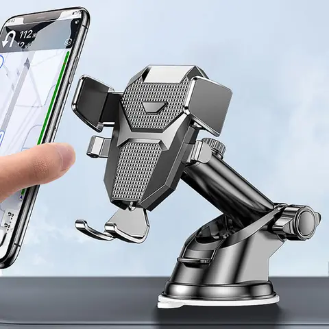 2026 NEW Universal Sucker Car Phone Holder 360° Windshield Car Dashboard Mobile Cell Support Bracket for 4.0-7 Inch Smartphones