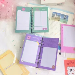 A6 50Sheet Cute Refill Spiral Binder Inner Page Budget Page Weekly Monthly Inside Paper Stationery