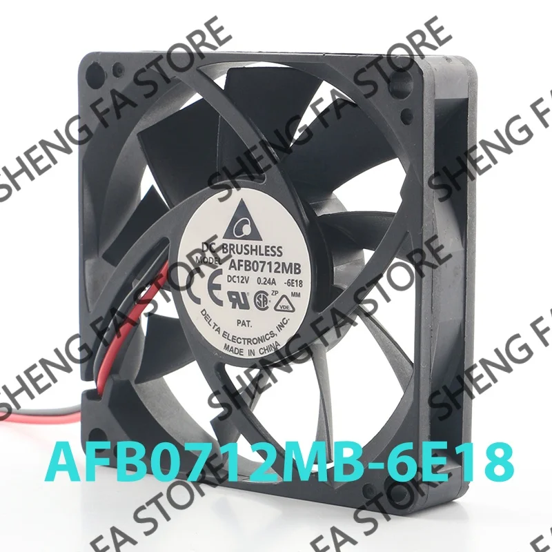 Cooling fan two-wire inverter AFB0712MB Delta 5V 24V 48V DC 12V 0.24A AC EC 7015 70X70X15MM 7CM Computer CPU Double ball bearing