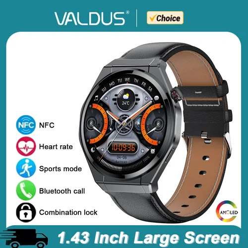 VALDUS 2026 nuevo AMOLED VS20 Pro Smartwatch hombre mujer NFC BT llamada ritmo cardíaco deportes Fitness Traker reloj inteligente para Android IOS