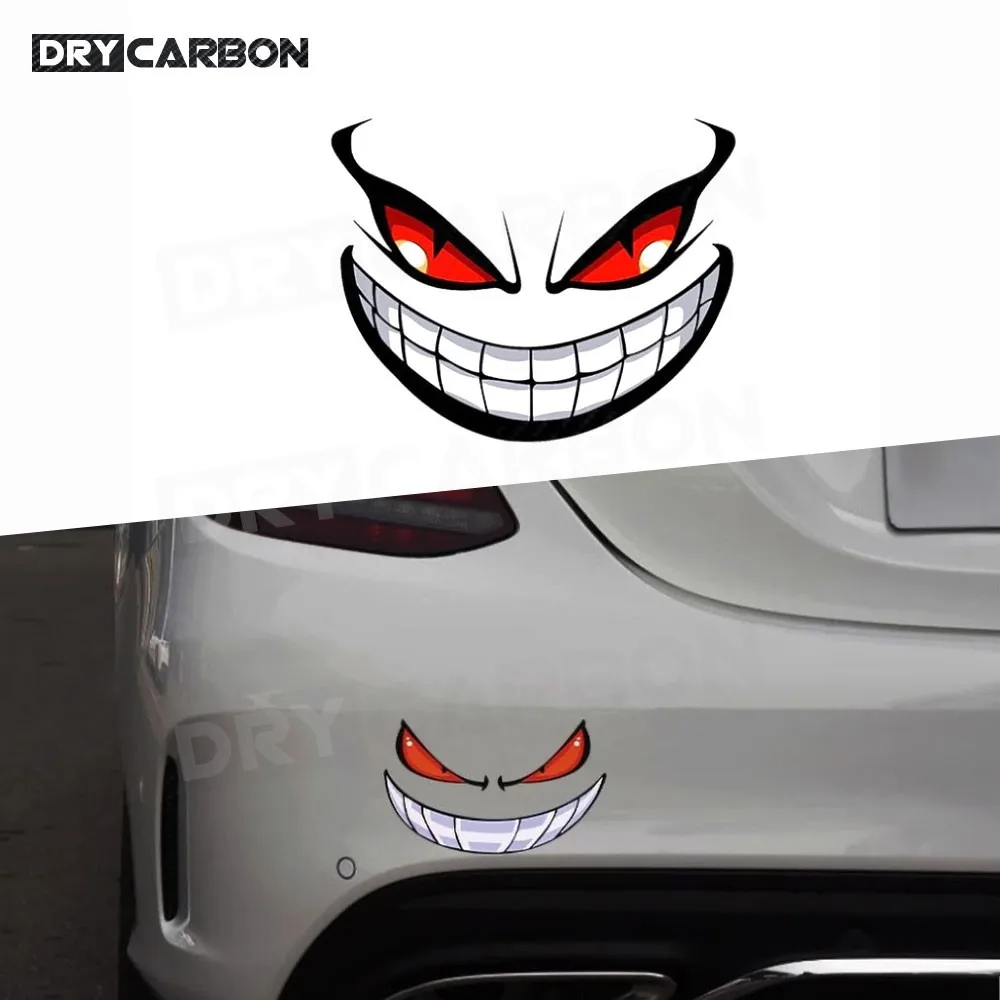 

1pcs Reflective Car Stickers - Improve Your Vehicle's Visibility and Safety with Devil Smile Stickers