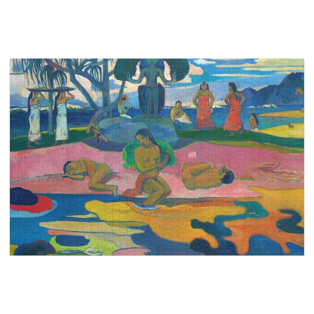 

Paul Gauguin Mahana no atua (Day of the God) Jigsaw Puzzle Personalised Toys Toddler Toys Custom Personalized Wooden Name Puzzle