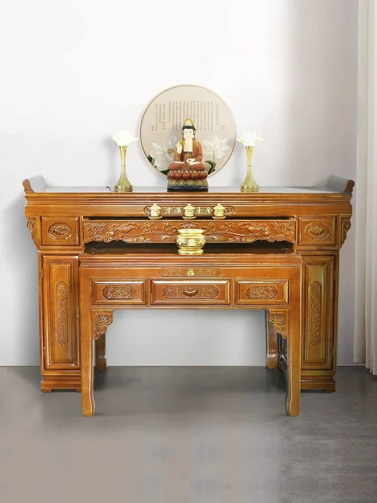 

N Desk Buddha Table Solid Wood Middle Hall God Buddha Table Economical Buddha Table Desk