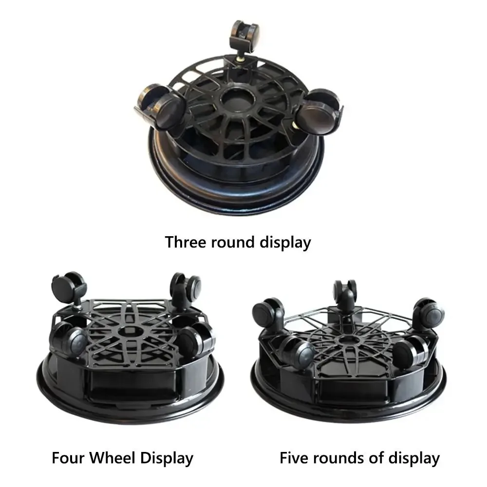 360-degree Rolling Movable Flower Pot Tray Round Non-Slip Universal Wheel Flower Pot Base Stable with Water Tray