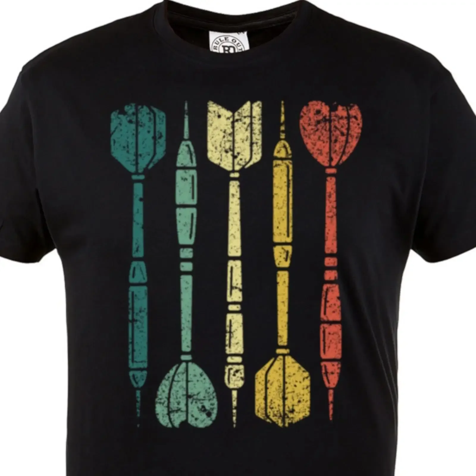 Herren T Shirt Darts Vintage Pfeile Spieler Retro DarT Geschenk vintage Washed Stylish homme Stretched streetwear Breathable
