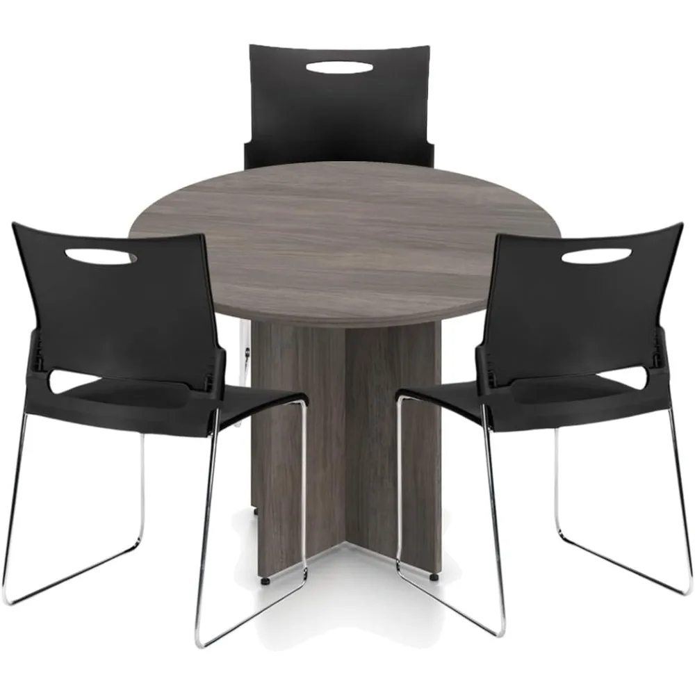 Multi Purpose Stack & Guest Chairs with Ergonomic Features, Suitable for Conference, Waiting Area, Breakroom, School Office