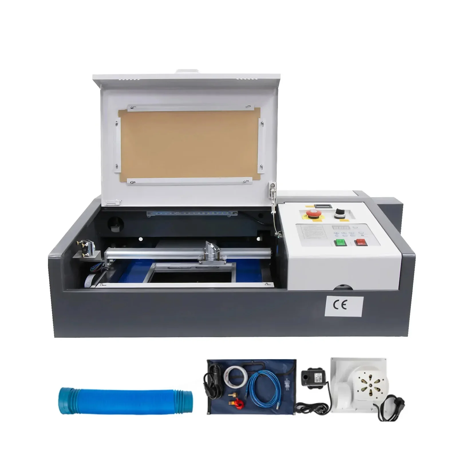 

VEVOR 50W high-power CO2 laser engraving and cutting machine 400x400mm working area acrylic wood panel metal cutting tool