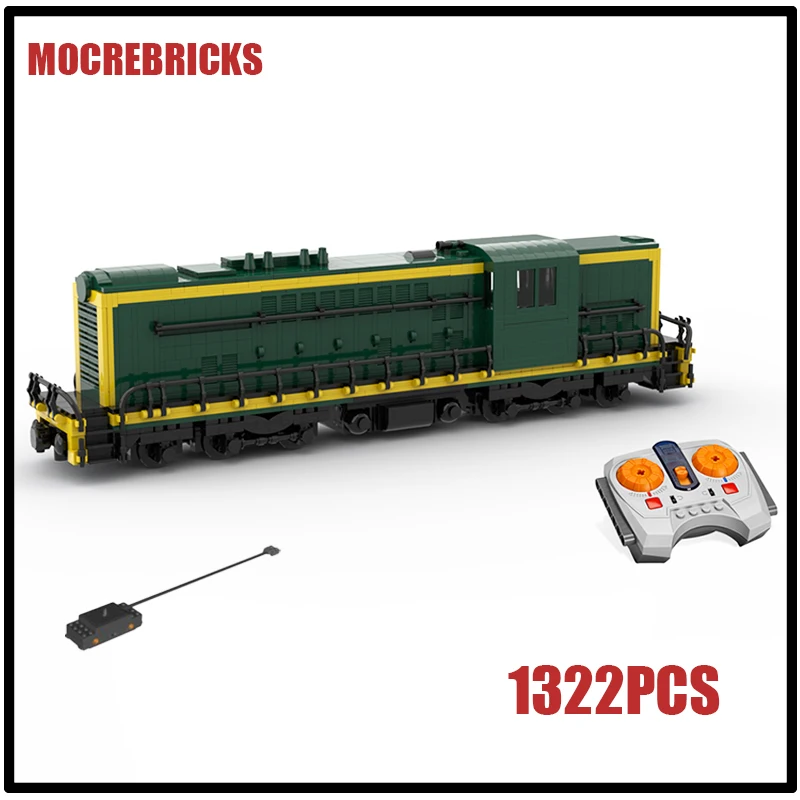 Famous French Diesel Locomotive  A1AA1A 62000 Model Building Blocks New Technology MOC Bricks Children's Collection Toys Gifts