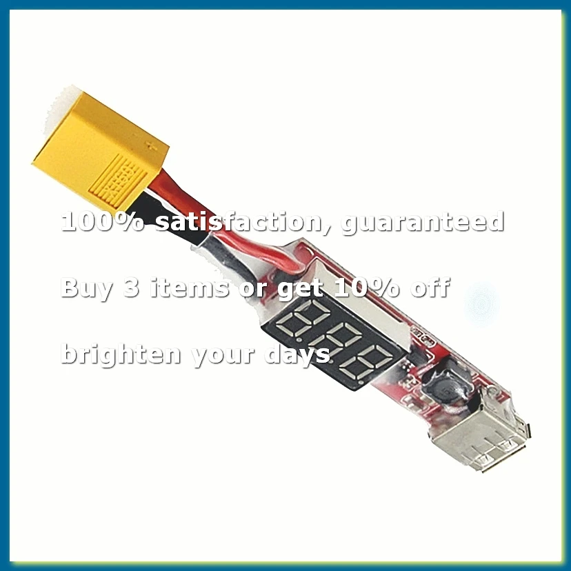 XT60 to USB Charger Converter 2S-6S Lipo Lithium Battery Voltage Display Adapter Board for Protect Phone Features