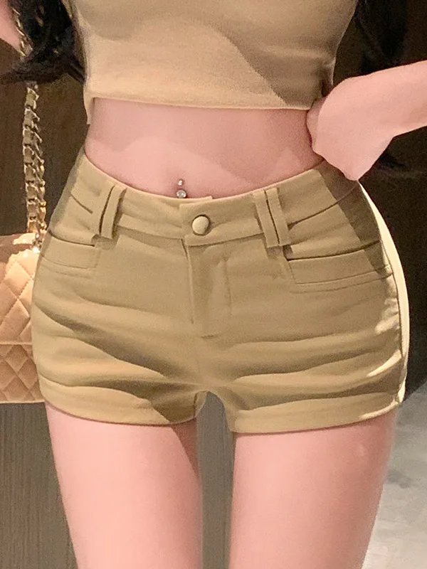 

Брюки цвета хаки, женские сексуальные шорты с низкой талией, брюки Bootcut, модные женские повседневные брюки, зимние брюки Faion Missing