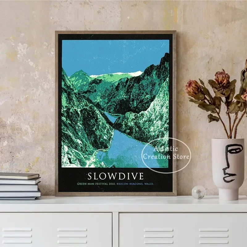 Slowdive Souvlaki Poster Vintage Rock Band Music Art Modern Wall Print Canvas Painting Bedroom Wall Art Pictures Home Decor Gift