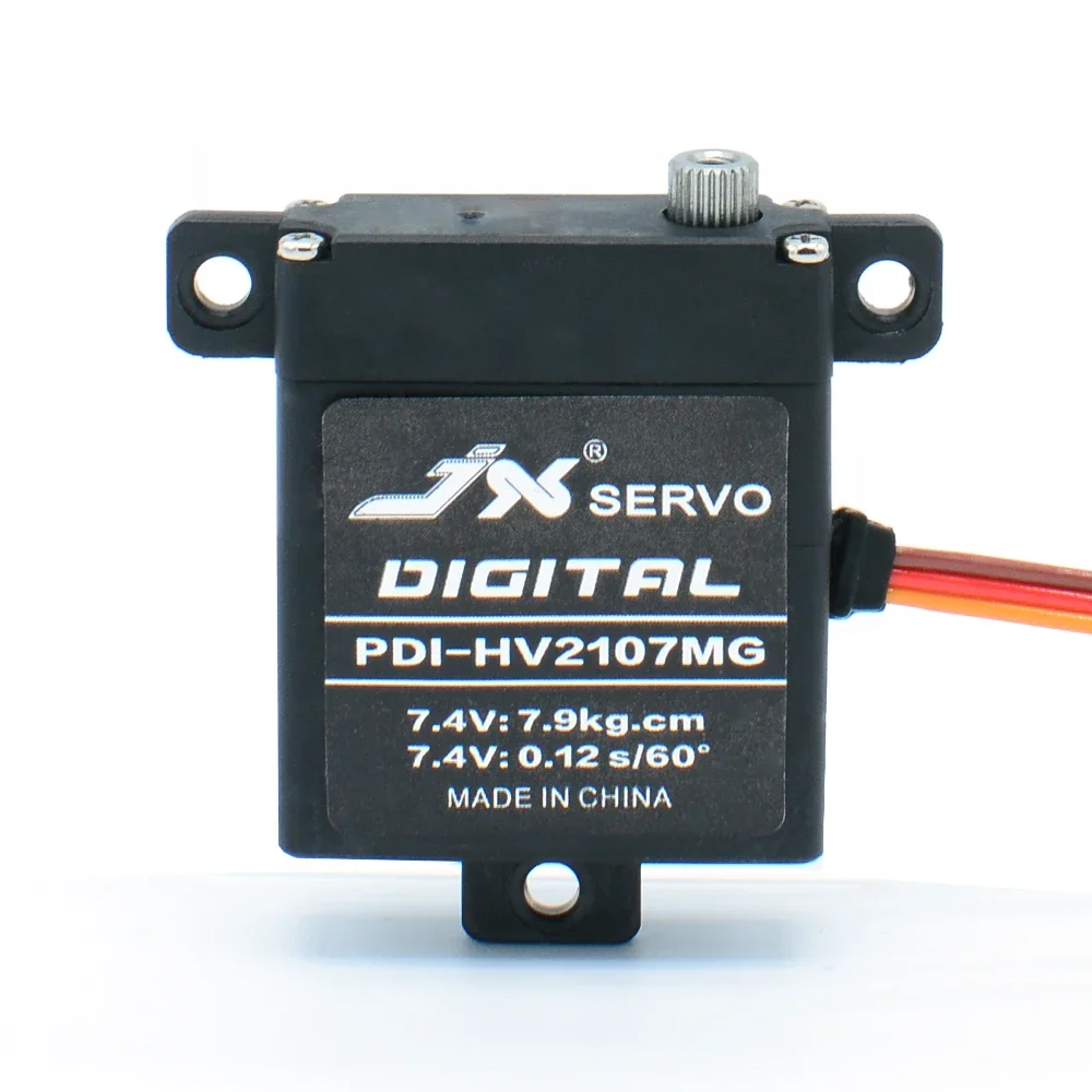 JX Mini Servo 2/4/6PCS 7.9KG Torque Digital PDI-HV2107MG Steering Metal Gear Motor 25T for RC Fixed Wing Airplane Toy Model Part