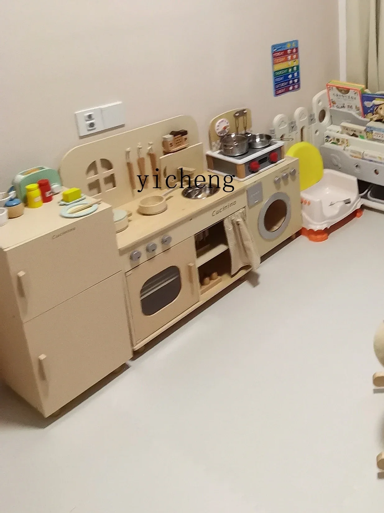 بدلة مطبخ للأطفال من Tqh Simulation للأولاد والبنات، هدية عيد ميلاد للطهي والطهي بالغاز