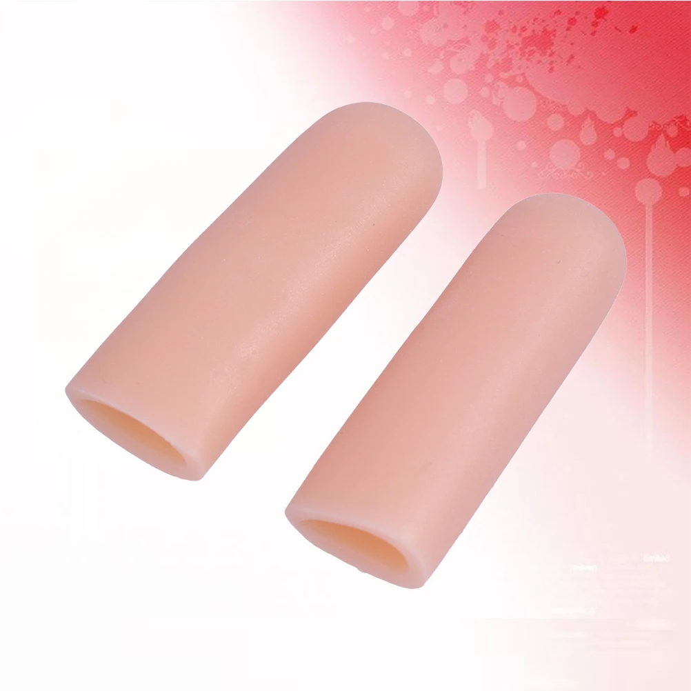 4 Uds tapas de Gel fundas protectoras separadores de Gel de sílice estuche de masaje protectores de dedos alivio del dolor herramientas para el cuidado de los pies