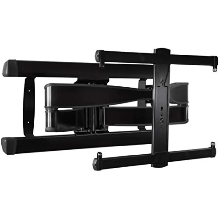 

Full Motion TV Wall Mount for 42 to 90 TVs up to 125lbs Extend Swivel Tilting TV Mount for Living Room Steel Black Easy 3-Step