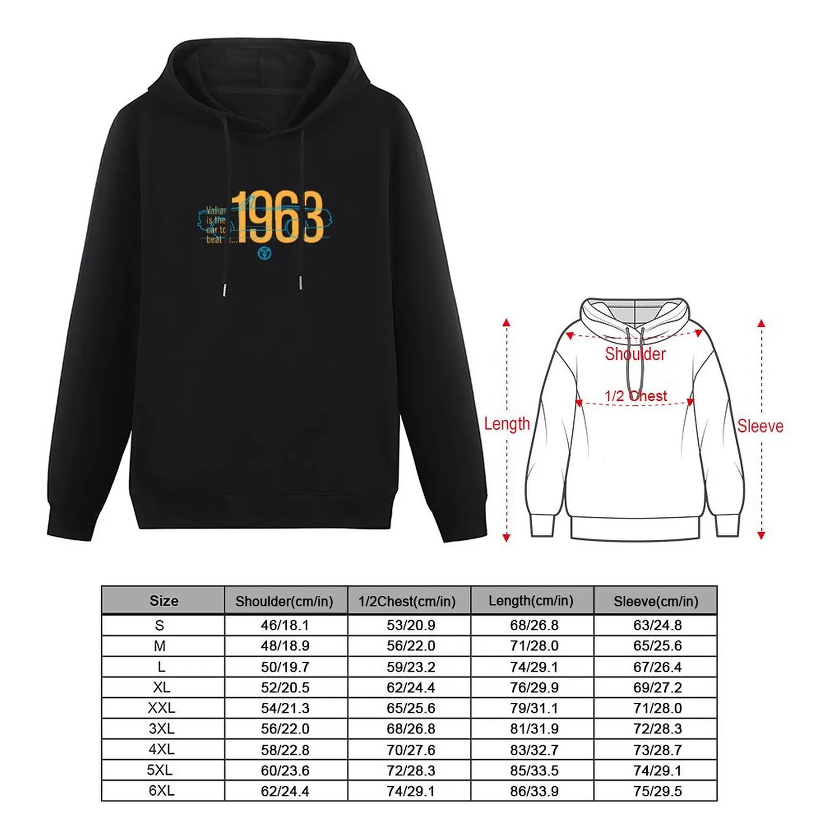 1963 Valiant (Convertible) - The Car to Beat Hoodie blouse men's sweat-shirt anime clothes autumn graphic hoodie