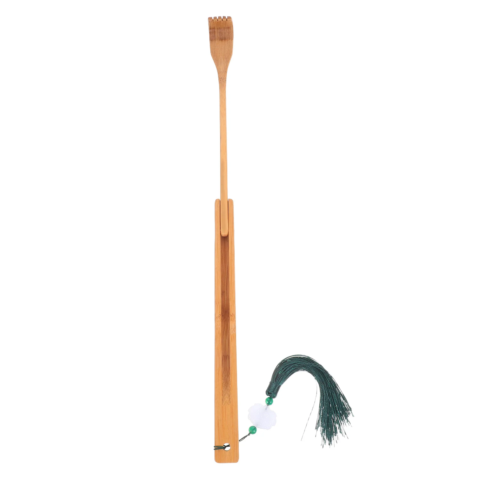 Rascador de espalda de bambú hecho a mano, duradero, plegable, ergonómico, portátil, herramienta de alivio de la picazón, rascador de espalda de bambú