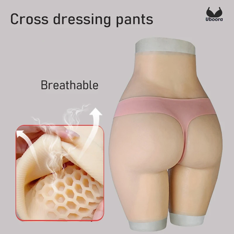 Fake Pussy Cross Dressing Giant Hip Simulation Vagina Pants Set Silicone Abundant Hips Can Insertable Urinary Cathete Realistic