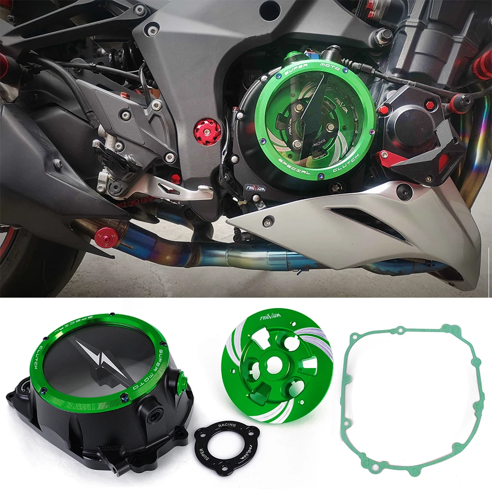 Z 1000 Clear Clutch Cover Pressure Plate For Kawasaki Z1000 2016 2017 2018 2019 2020 2021 2022 2023 2024 2025