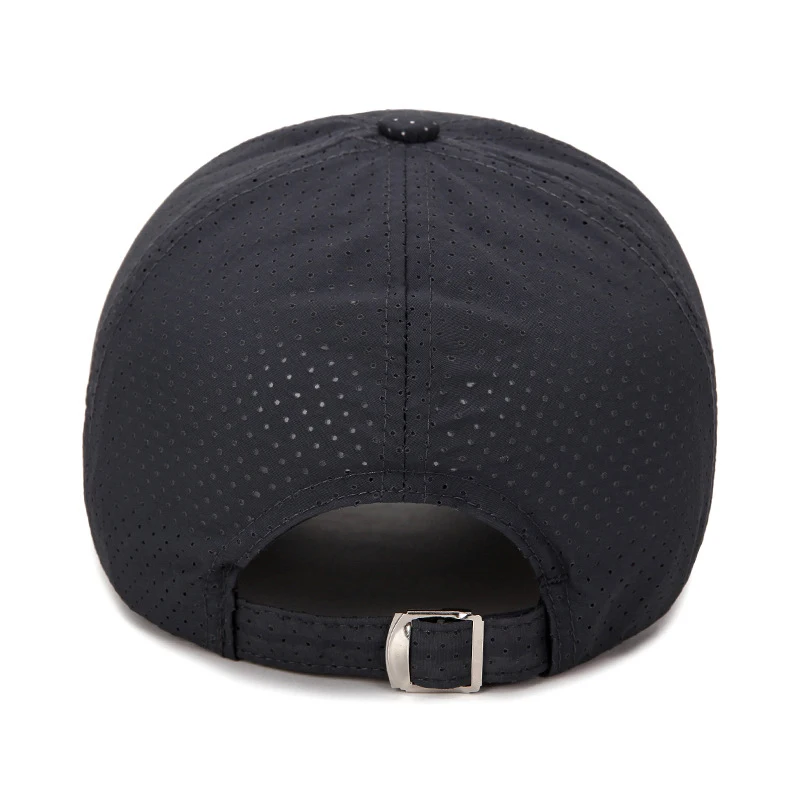 New Fashion Fabric Quick Drying Material Design Summer Breathable Adjustable  Baseball Cap Outdoor Casual Sport Hat Sun Caps