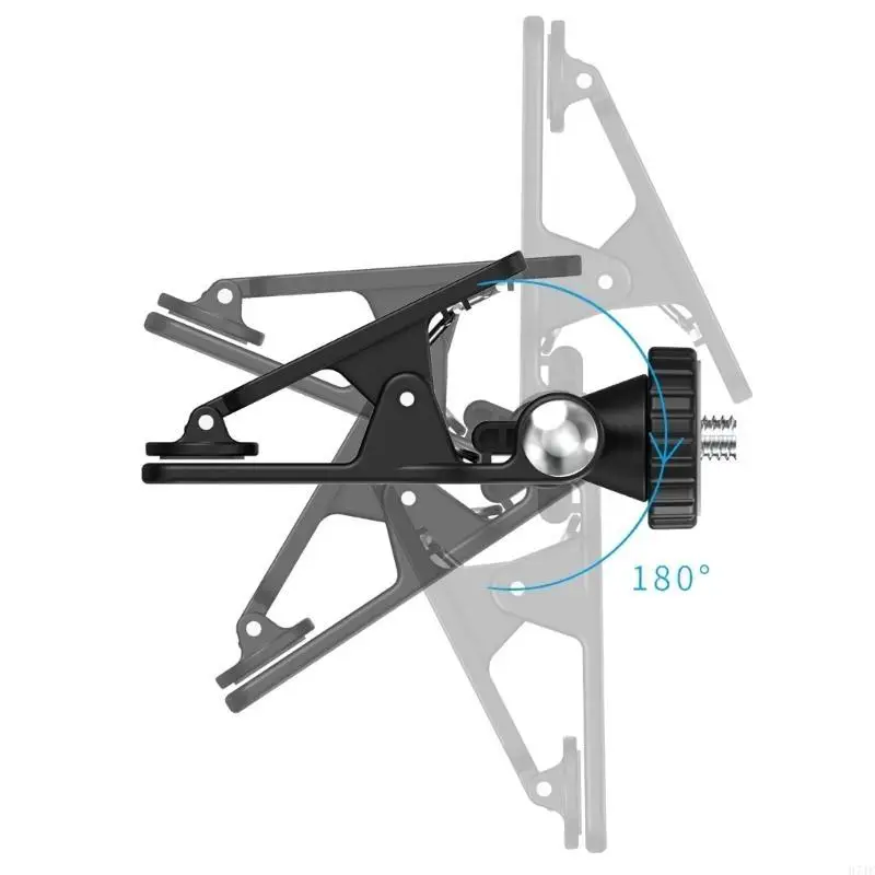 Зажим штатива H7JF зажим с помощью 360 градусов вивниц с помощью 1/4 дюйма «Зубной винт, заполнение камеры зажимное крепление