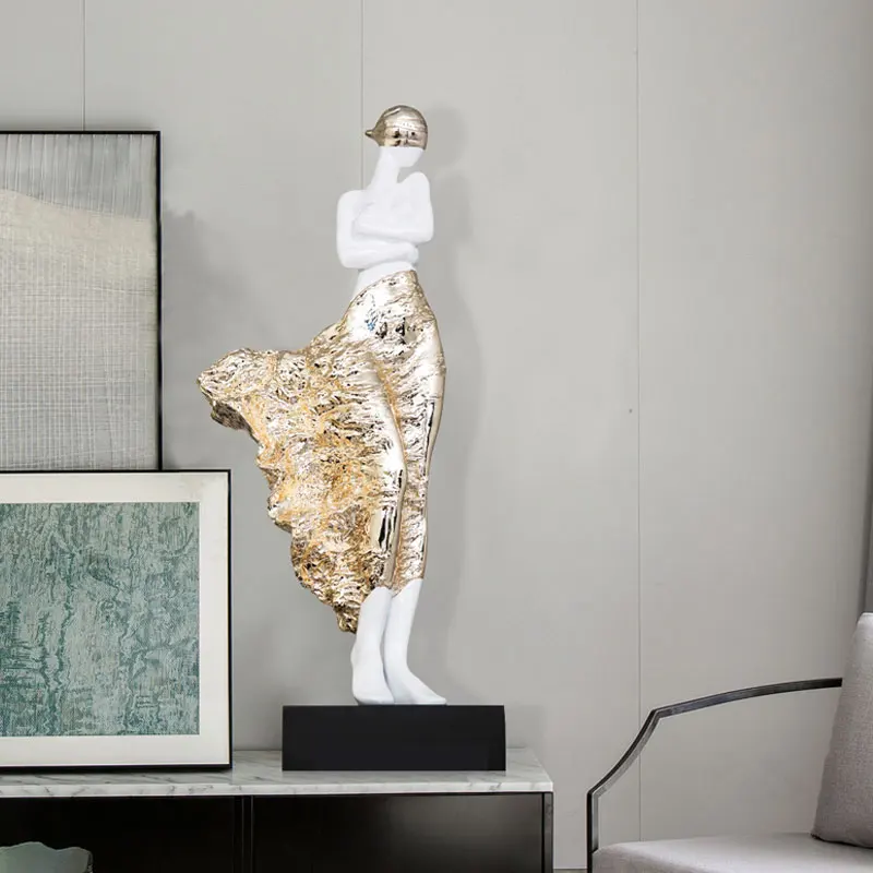 

Nordic Room Decor,Girl Sculpture Ornaments,Masked Girl Character Statues,Abstract Artwork,Home Decoration,Creative Crafts Gifts
