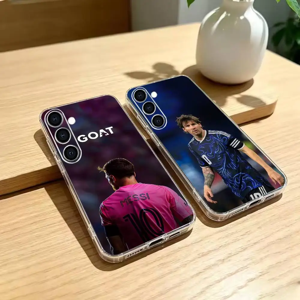 Footballer of the Year Lionel Messi  Phone Case For Transparent Soft case Silicone Samsung A73,A72,A71,A70,A53,A52,A51